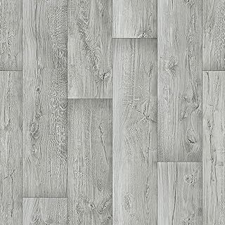 Grey Wood Plank Effect Vinyl Flooring Bathroom Kitchen Floor Senegal 533 (2m x 1m)