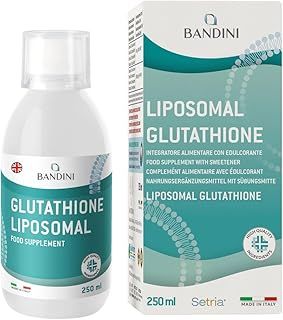 Bandini® Liposomal Glutathione Reduced | Oral Glutathion Liquid | L-Glutathione Setria® | 10x Better Absorption | Antioxidant & Anti-Aging Booster, Optimal Cell Protection | GMO-Free, Vegan | 250ml