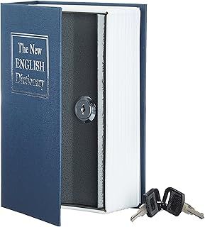 Amazon Basics Book Safe Key Lock, Medium, Blue