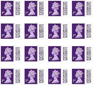 1st Class Stamps (16 Pack) - Self Adhesive UK Letter Postage Stamps for Standard Mail with Barcode - First Class Stamps