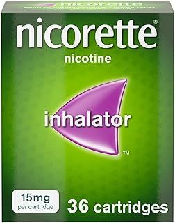 Nicorette 15mg Inhalator (36 Cartridges), Discreet & Convenient Nicotine Inhaler for Quitting Smoking, Smoking Cessation Aid with Replaceable Cartridges