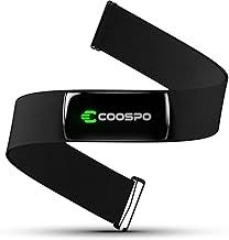 COOSPO H9Z Herat Rate Monitor Chest Strap,Bluetooth 5.0 ANT+ Heart Rate Monitor,Heart Rate Sensor with Rechargeable Battery,HRM Works with Strava/WahooFitness/Polar Beat Peloton/Zwift/DDP Yoga App