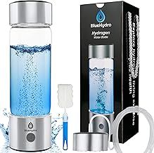 500ml Hydrogen Water Bottle with Hydrogen Inhalation, Portable Rechargeable Hydrogen Water Generator Bottle with SPE & PEM Technology, Improve Water in 3 Minutes, Hydrogen Water Bottle UK
