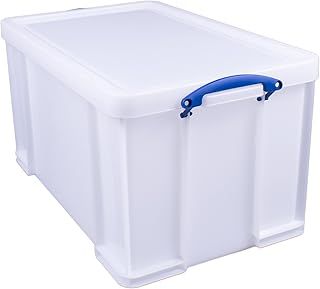 Really Useful Box Plastic Storage 84 Litre White Strong