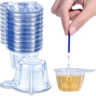 Boao Urine Cups Plastic Urine Collection Cups Disposable Urine Specimen Cups for Pregnancy Test, 40 ML (60 Pieces)