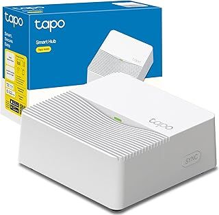 Tapo H200 Smart Hub with Alarm & Chime, Works with Tapo Switches, Buttons, Sensors, Cameras and Video Doorbells, Connect Up to 64+4 Devices, 19 Ringtones, Low-Power Wireless, Local microSD Storage