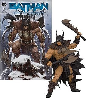 McFarlane Toys, DC Direct Page Punchers Batman 8in Action Figure, Collectible DC Comic Posed Statue with Batman Comic Book - Ages 12+