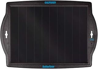 Oxford products OF949 Solariser. Solar battery charger for maintaining 12Volt Automotive batteries. Motorcycles - Quads - Jet Ski - Motor Bikes, Black,M