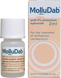 Molluscum Solution, with 5% Potassium Hydroxide to treat Molluscum Contagiosum, 2 ml