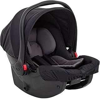 Graco SnugEssentials i-Size Infant Car Seat (Birth to 12 Months Approx, 40-75cm) with newborn insert, ISOFIX Base Compatible, Black/Grey fashion