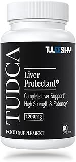 1200 mg TUDCA Supplement | 60 Capsules | Tauroursodeoxycholic Acid - TUDCA Bile Salts for Liver and Digestion, Non-Animal Formula