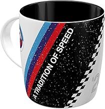 Nostalgic-Art Retro Coffee Mug 330ml BMW Motorsport - Tradition of Speed - Gift Idea for BMW Accessories Fans Original Licensed Product (OLP) Ceramic Mug for Coffee Vintage Design