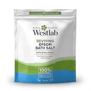 Westlab - Reviving Epsom Salt - 5kg Resealable Pouch - 100% Natural, Pure & Unscented Mineral Salts - Supports Sleep and Relieves Aching Muscles