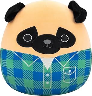 Squishmallows Original 12 Inch - Prince the Brown Pug