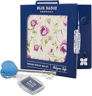 Co Rose Disabled Parking Holder Protector Cover Wallet Hologram Safe Design Fits New Badge with Radar Key for Disabled Toilet