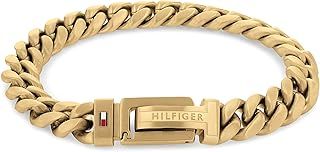 Tommy Hilfiger Jewelry Men's Chain Bracelet in Stainless Steel - Available in Silver or Gold Version