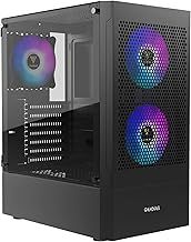 GAMDIAS TALOS E3 MESH Gaming pc case, Mid-Tower ATX Case with Side Tempered Glass Panel and a Magnetic Dust Filter & 3 Built-in 120mm ARGB Fans, Tool-Free Installation, Mesh Front Panel