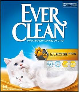 Ever Clean Clumping Cat Litter, Scented Cat Litter, Litterfree Paws, Long-lasting Freshness, Dust-Free Formula, 10 l (Pack of 1)