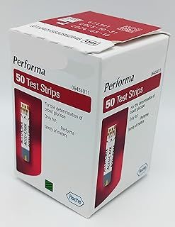 Performa Test Strips - Box of 50 | Accurate and Easy Blood Glucose Monitoring
