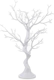 Sziqiqi White Twig Tree Wedding Easter Centrepieces for Tables Decoration, Artificial Easter Tree for Centerpiece for Weddings Christmas Easter Birthday Party Tabletop Decoration, 58cm Height