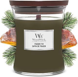 Woodwick Medium Hourglass Scented Candle | Fraser Fir | with Crackling Wick | Burn Time: Up to 60 Hours