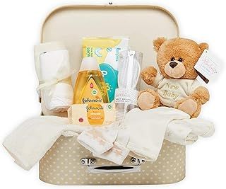 Baby Box Shop - Premium Baby Shower Hamper, Keepsake Box with New Born Baby Essentials & Teddy Bear for Newborn Baby Gifts