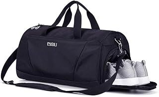 Gym Bag with Shoes Compartment and Wet Pocket,Sports Duffel Bag for Yoga/Swim,Travel Duffle Bag for Men and Women