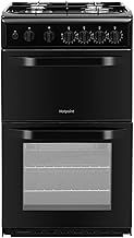Hotpoint 50CM HD5G00KCB/UK Gas Double Freestanding cooker - Black