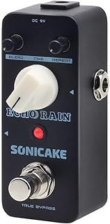 SONICAKE Delay Guitar Effects Pedal Analog-Style Hybrid Digital Echo Rain