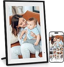 AEEZO 32GB Digital Picture Frame WLAN 10.1 Inches, 1280 x 800 IPS Touchscreen WiFi Digital Picture Frame，Automatic Rotation Electronic Photo Frame,Easy Setup,Share Photos or Videos Everywhere