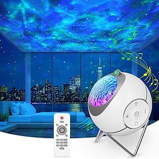 Galaxy Projector, Star Projector 360° Rotation Sensory Lights, Night Light Projector for Bedroom with White Noises and Timer, Star Lights Baby Projector Light for Kids Adults Gifts Room Decor
