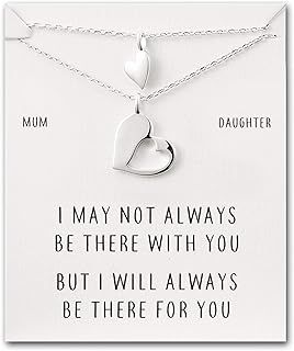 Philip Jones Mother Daughter Piece of My Heart Necklace Set