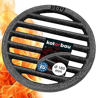 KOTARBAU 5907465917032 Kaminrost Fireplace Grate, Black, Ø 18 cm