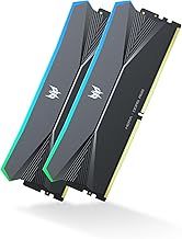 Acer Predator Hera DDR5 RGB RAM 32GB (16GBx2) 6400MHz CL32 Computer Memory (PC5-51200) AMD EXPO Intel XMP Compatible, Black