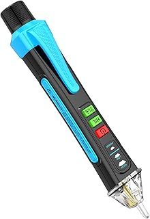 A1 Voltage Tester/Non-Contact Voltage Tester with Range AC 12V-1000V/48V-1000V, Live/Null Wire Tester, Electrical Tester with Flashlight, Buzzer Alarm, Wire Breakpoint Finder