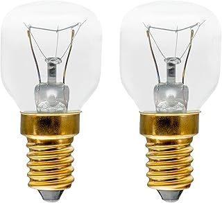 Quebec Oven Pygmy Lamp – SES E14 Small Edison Screw - Warm White Clear - Incandescent Traditional Replacement Light Bulb - Pack of 2 [Energy Class G] (25, Watts)