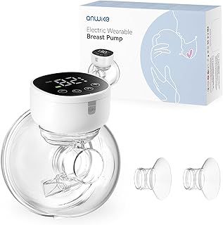 Electric Breast Pump, Hands Free Breast Pump Portable Wearable, Low Noise, 9 Levels 3 Modes with LCD Display, Painless Rechargeable Wireless Breast Milk Pump Electrical with 19/21mm Flanges Insert