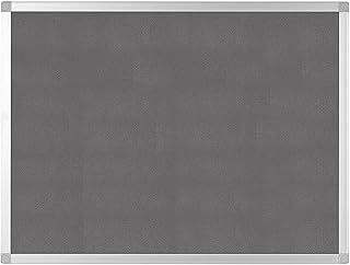 Q-Connect Aluminium Frame Felt Noticeboard with Fixing Kit 1200x900mm Grey