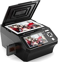 Film & Photo Scanner with 5" LCD Screen, Converts 135/110 Film Negatives & Slides, Photo, Business Card to 22MP Digital Photos, 8GB SD Card Included