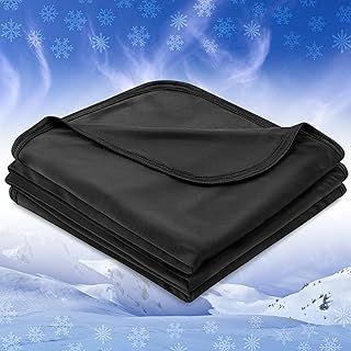 Cooling Blanket for Hot Sleepers, Lightweight Summer Blanket for Bed, Cooling Chill Throw Blanket for Night Sweats Absorb Heat for Adult Kid Baby on Warm Night, Black, 50x60 inch
