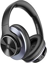 OneOdio A10 Hybrid Active Noise Cancelling Headphones [62 Hrs Playtime] Wireless Bluetooth Over Ear Headphones with Hi-Res Audio, Transparency Mode, Deep Bass, CVC 8.0, for Travel PC Home Office