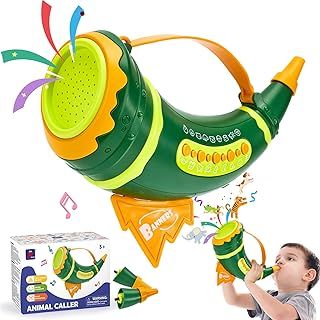 Hahaland Educational Horn Kids Toy for Ages 3+ – Animal Musical Toy with 30+ Realistic Sounds & Lung Capacity Training, Fun STEM & Outdoor Toy for 3, 4, 5, 6, 7 Year Old Boys Girls
