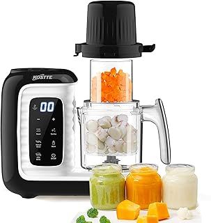 Baby Food Maker, One Step Baby Food Processor Steamer with Steam Basket, Blender and Steamer Machine for Healthy Homemade Food, BPA-Free