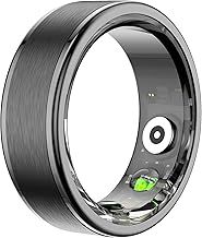Smart Ring Fitnss Tracker Heart Rate Sleep Monitor Blood Oxygen Health Ring Fitness Ring Pedometer Calories Step Counter Exercise Mode Sport Ring 5ATM Waterproof Smart Rings for Men Women
