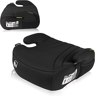 Lionelo Luuk FIX I-Size Booster Car Seat for Kids 22-36kg/125-150cm with Latest i-Size Standard & Universal Fit with Seat Belt, Child Safety with Breathable & Washable Cover, from 2 to 4 years