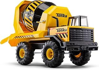 Tonka Steel Classics | Mighty Cement Mixer | Kids Construction Toys for Boys and Girls, Vehicle Toys for Creative Play, Motor Skill Development for Kids Ages 3+ | Basic Fun 06098 FFP