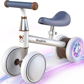 WINGBABE Baby Balance Bike for 1-2 Years Old Boys Girls,Toddler Balance Bike Ride on Toys for 10-24 Months Baby with Adjustable Seat, First bike for 1-2 Year Old Gifts