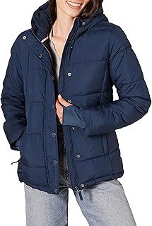 Amazon Essentials Women's Heavyweight Quilted Long-Sleeved Hooded Puffer Coat (Available in Plus Size)