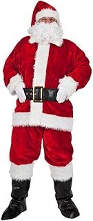 Wicked Costumes Regal Plush Professional 8pc Santa Suit