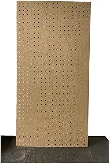Wall Mounted MDF Peg Board - Size - 1000mm x 500mm - 6mm Holes - Great as Tool Organiser - To be used with Wooden Dowels 6mm not included with item